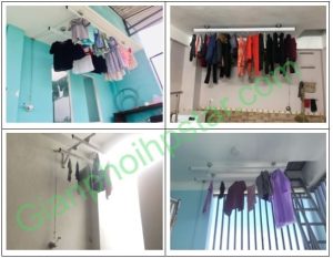 giàn phơi ròng rọc gắn trần - hpstar đà nẵng